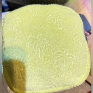 Brand new yellow small pouch. Cute embroidery!